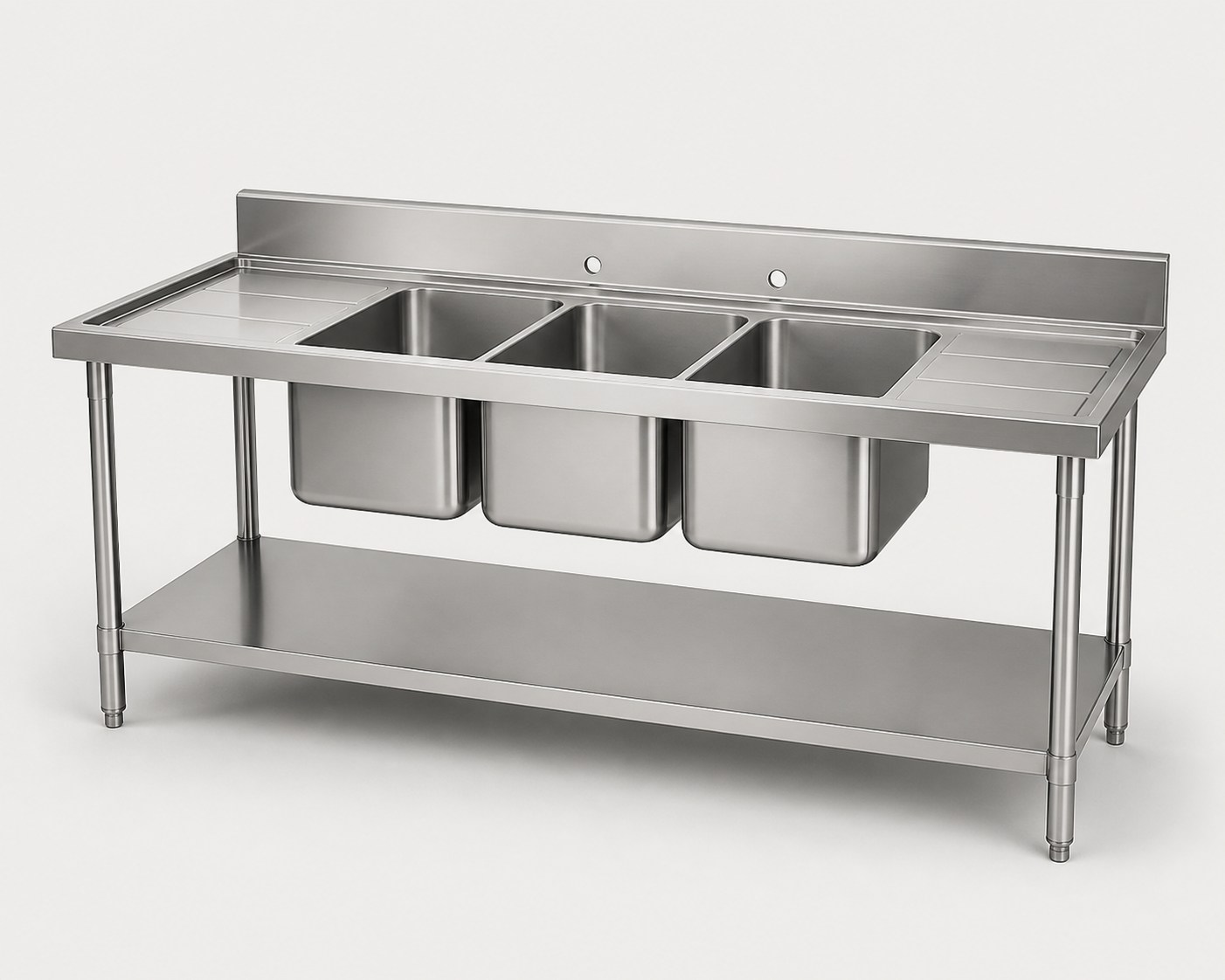 Commercial Pot Wash Sink (Double Bowl)