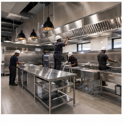 Completed Commercial Kitchen Installation